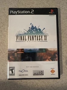 Final Fantasy XI Online PlayStation 2 2004 PS2 Black Label - Picture 1 of 5