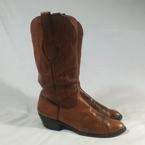 Vintage Lucchese Stiefel San Antonio Ziegenleder Herren 10,5D Western Cowboy 80er USA - Bild 1 von 24