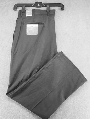 Pantalón de Oficina Covington Essential Frente Plano Resistente a Arrugas Hombres Negro 42 x 30 NUEVO Foto 1 de 4