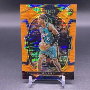 #/15! 🚨2022-23 Panini Select Jalen Duren RC ORANGE PRIZM Pistons ROOKIE #98 - Picture 1 of 2