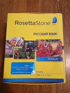 Rosetta Stone Russian Version 4 Levels 1-5 w/ PC Discs, Key & Audio Companion - Picture 1 of 3
