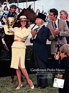 1984 Hanes: Gentlemen Prefer Hanes Horse Vintage Print Ad - Picture 1 of 1