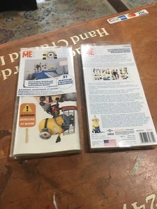 LOT OF 2 PACKS-DESPICABLE ME MINIONS 31 CT WALL DECALS NIP - Picture 1 of 2