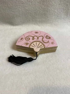 Muffy VanderBear Lidded Trinket Box (Fan Shape with Tassel) - In Original Box - Picture 1 of 8