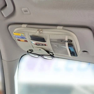 Car Sun Visor Organizer, Auto Interior Accessories Pocket Organizer - Car Truck - Picture 1 of 12