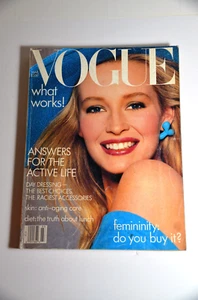 Vogue March 1987 Estelle Lefebure - Picture 1 of 6