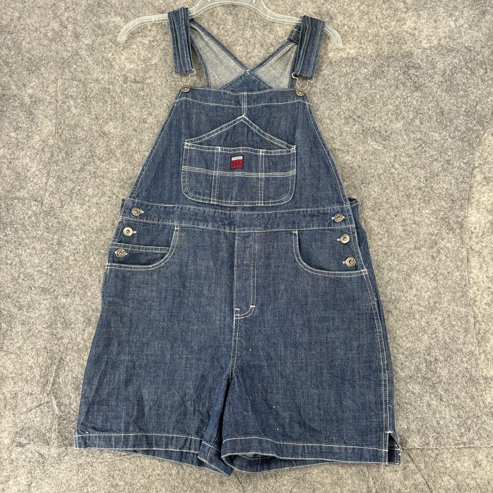 Pantalones cortos Route 66 para mujer 11/12 azul Jean baberos pantalones cortos vintage Y2K Foto 1 de 4