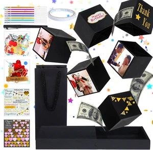 DIY Surprise Gift Box Explosion Happy Birthday Money Box Cash Exploding Gift Box - Picture 1 of 12
