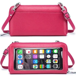 Touch Screen Phone Purse RFID Blocking Wallet Crossbody Bag Large Capacity Women - Picture 1 of 8