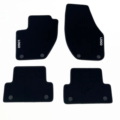 For Volvo V40 Car Floor Mats Velour Rugs Waterproof Black Carpet Auto Liners Foto 1 de 4