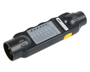 Cartrend Prüfgerät Beleuchtungs-Tester Anhänger 7-Polig 12V Trailer Prüfer KFZ - Zdjęcie 1 z 7