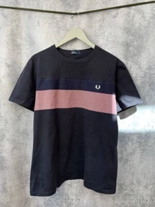 Fred Perry Striped T-Shirt Vintage 90s - Picture 1 of 11