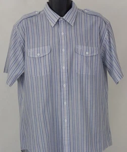 Knights Bridge Mens Striped Long Sleeve Casual Shirt Size XL XLarge - Picture 1 of 8
