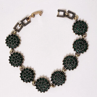 Pulsera de lujo de acero inoxidable y latón diseñada con piedra de ágata - Regalo para ella Foto 1 de 3