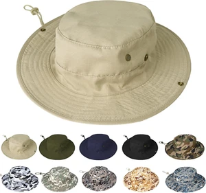 NEW Boonie Sun Hat Men Women UPF 50+ Safari Hat Foldable Outdoor UV Protection - Picture 1 of 42
