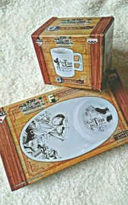 Attack on Titan Plate & Mug Cup Set Ichiban Kuji Plate (22cm) Mug (8cm) Ceramic - Imagen 1 de 8