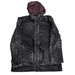 G-STAR Men's Dk Black Aged Coban Military Jacket RRP £100 - Picture 1 of 2