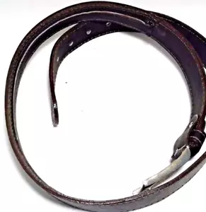 Cinturón de cuero natural con escondite para dinero - marron - Imagen 1 de 5