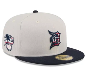 Detroit Tigers New Era 2024 Fourth Of July Patriotic 59FIFTY Fitted Hat 7 5/8 - Picture 1 of 9