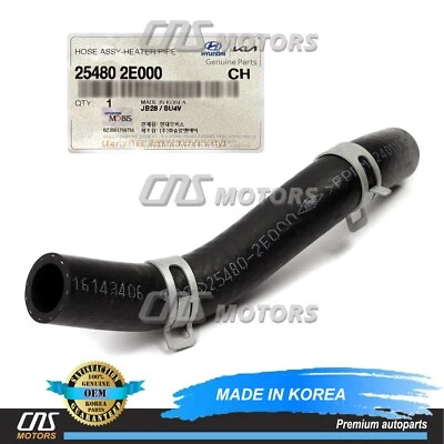 ⭐GENUINE⭐ Coolant Hose for 2011-2021 Elantra Kona Tucson Veloster 25480-2E000 Foto 1 de 4