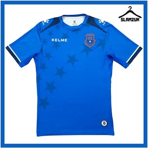 Camiseta de fútbol Kosovo Kelme mediana visitante camiseta vestido azul FFK 2017 2018 G98 - Imagen 1 de 15