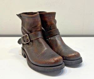 Frye Olivia Arnés Cuero Marrón Envejecido Botines EE. UU. Para Mujer 6.5 EXCELENTES - Imagen 1 de 8