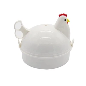 4 Eggs Microwave Egg Steamer Kitchen Gadget Egg Poacher Boiler Cooker - Picture 1 of 9