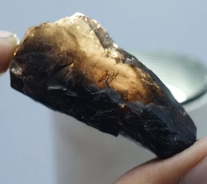 Natural 87.65 Ct Certified Natural Untreated Smoky Quartz Raw Rough Gemstone - Picture 1 of 3
