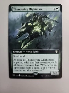 MTG Thundering Mightmare Commander: Innistrad: Crimson Vow 75 Borderless Rare - Picture 1 of 1