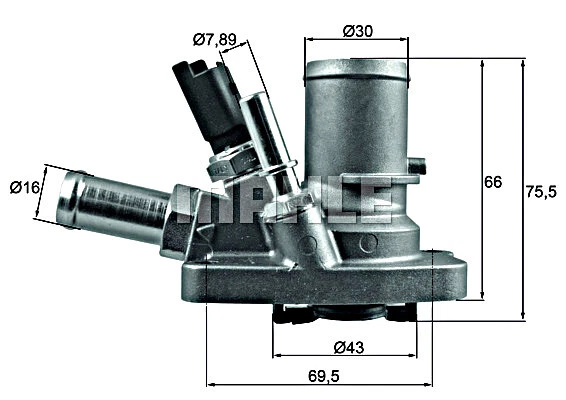 Termostato de motor para FIAT 500L Panda Van 55250746 Foto 1 de 1