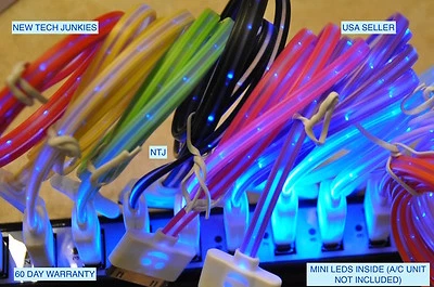 HOT SMILE glow LED light-up data sync charger charge cable for iPhone 3g 4S ipod - Image 1 of 4