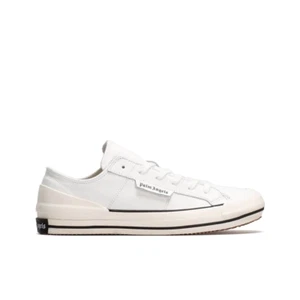 Palm Angels Women's New Low Leather Vulcanized Sneakers White - Picture 1 of 4