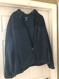 Reel Legends Herren-Fleecejacke blau groß Polyester Reißverschluss vorne gebraucht, in einwandfreiem Zustand - Bild 1 von 10