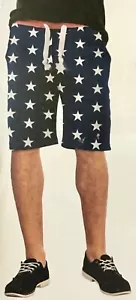GEORGE FRENCH TERRY STERN BLAU KORDELZUG LOUNGE SHORTS GRÖSSE SMALL - Bild 1 von 3