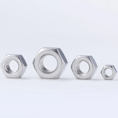 LEFT HAND THREAD HEXAGON FULL NUTS HEX NUT CARBON STEEL ZINC PLATED M5,M6,M8,M10 - Image 1 of 4