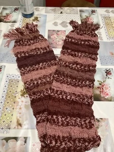 Selbstgestrickter Schal in schönen Quadratmuster, Brandneu - Bild 1 von 3