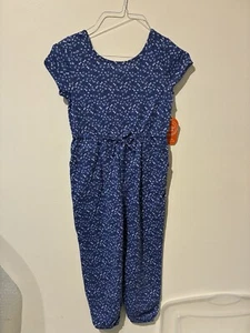 NWT Wonder Nation Blue Star Romper Jumpsuit Girls S (6-6X) - Picture 1 of 3