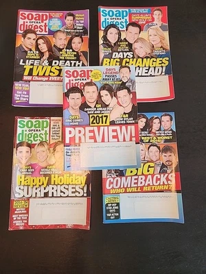 Soap Opera Digest 5-Pack Dec 19, 2016 To Jan 16, 2017 - Image 1 of 4