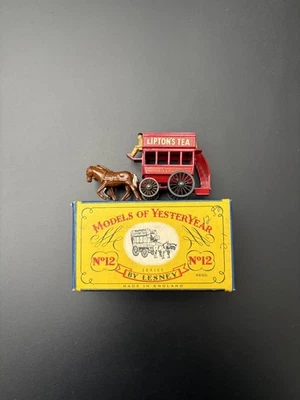 Vintage Matchbox Models Of Yesteryear Y-12 Horse Bus Lipton Tea  In Original Box - Image 1 of 4