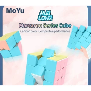 MoYu MoFang JiaoShi MeiLong MACARON Combo Pack 2x2,3x3,4x4 Stickerless Speedcube - Picture 1 of 6