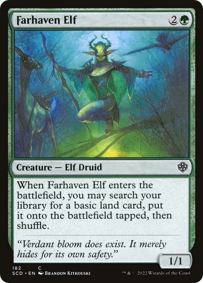 Farhaven Elf 182 NM Normal Starter Commander Decks MTG EN - Image 1 of 1