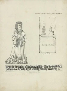 Im Stil von Thomas Fisher - Feder & Tusche Zeichnung - Farningham Church - Kent - Bild 1 von 4