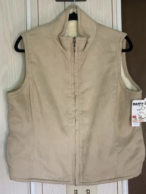 Chaleco Mujer Casa Blanca Mercado Negro Reversible Grande Beige Crema Foto 1 de 4