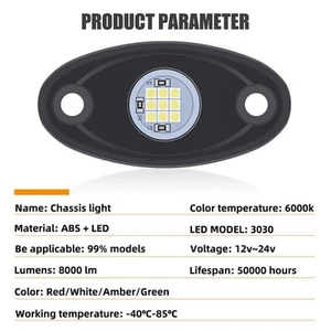 Corrosion-proof Off-road Adventures LED Chassis Lights Boat Illumination - Picture 1 of 28