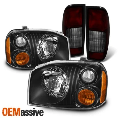 Faros y luces traseras estilo OE para Nissan Frontier 01-04 carcasa roja oscura Foto 1 de 4