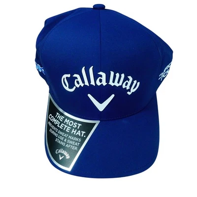 Callaway Ai Smoke Chrome Tour Odyssey Blue Flexfit Adjustable Golf Hat Cap NWT - Image 1 of 4