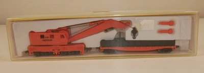 N Scale AMTRAK Boom Crane #846, Flat Car Tender - Model Power 3163 - Image 1 of 4
