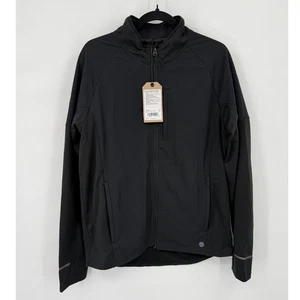 Chaqueta híbrida prAna Ice Flow para hombre nueva con etiquetas cremallera completa carcasa suave negra talla M - Imagen 1 de 8