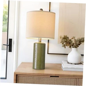 20.25" Small Single Table Lamp for Bedroom Modern Ceramic 1 Pack-Green - Picture 1 of 7