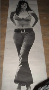 Vintage NEW 1969 Raquel Welch Door Poster 72”X24” Sealed Hot Sexy RARE - Picture 1 of 3